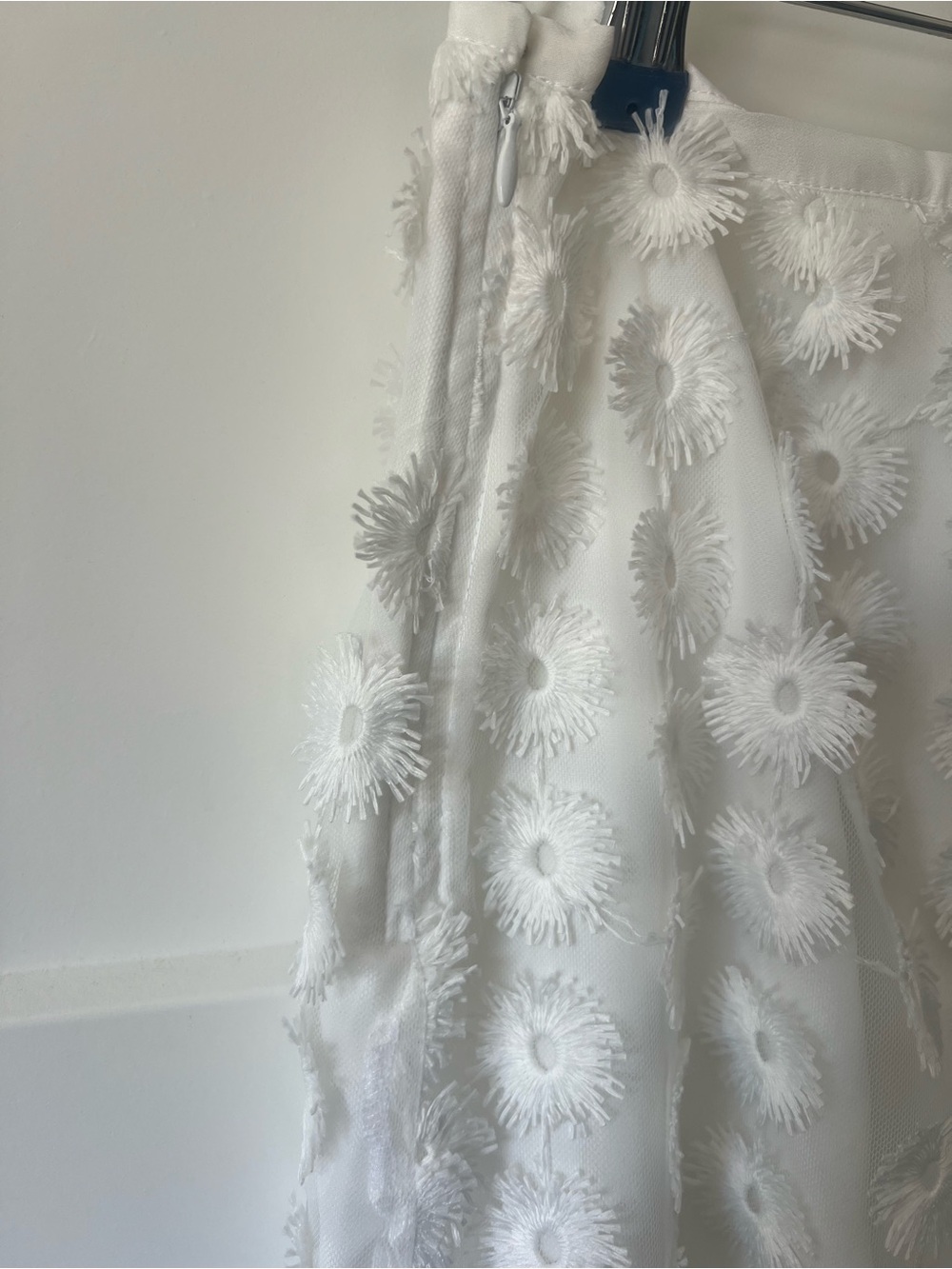 NWT Anthropologie 3D Texture Sheer Slip Midi Skirt - Picture 5 of 6